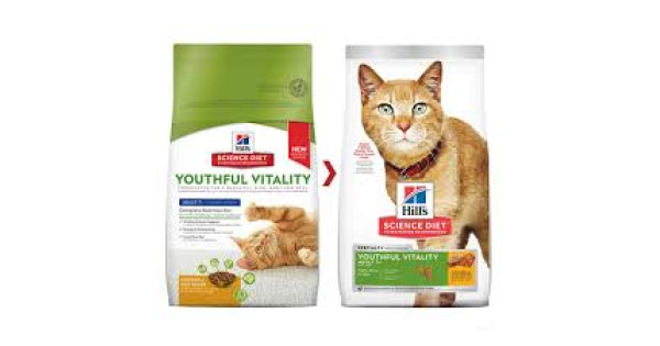 Science diet hotsell youthful vitality cat